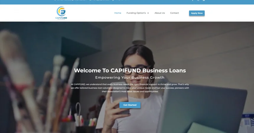 Innovative web solutions for CAPIFUND, offering a responsive design and seamless navigation experience