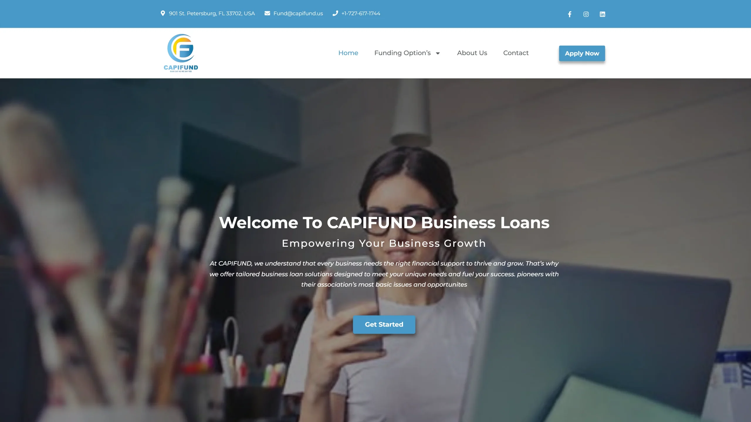 Innovative web solutions for CAPIFUND, offering a responsive design and seamless navigation experience