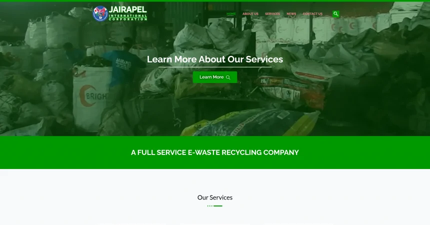 Responsive website for Jairapel International Corp. created with custom web development solutions